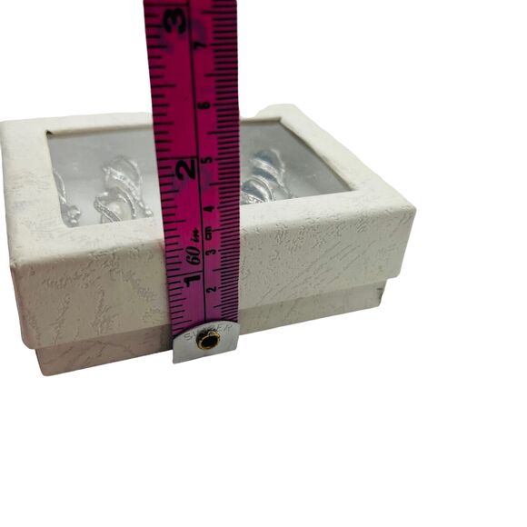 Necklace And Earrings Set Womens Silver Tone Faux Pearl Lobster Claw Clasp - Picture 11 of 16